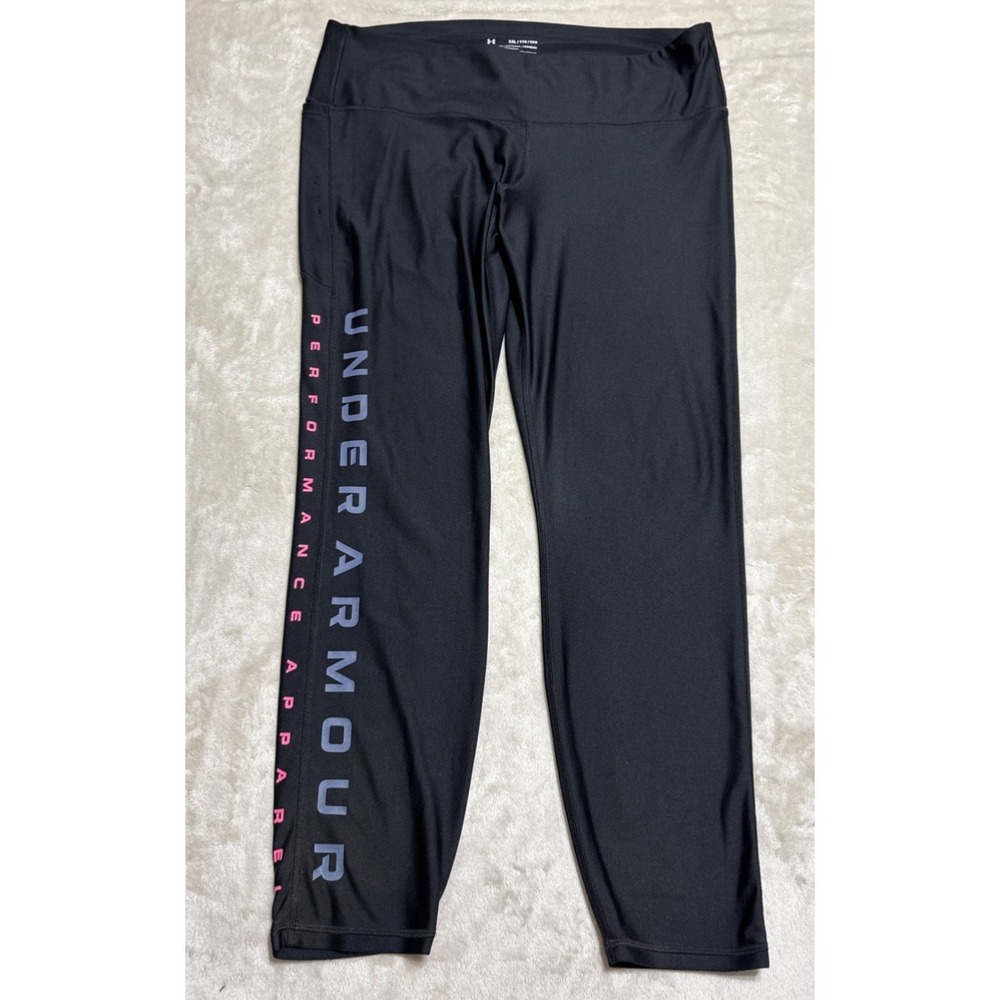 Under Armour Performance Women's 2XL Black HeatGear Compression Ankle Leggings
